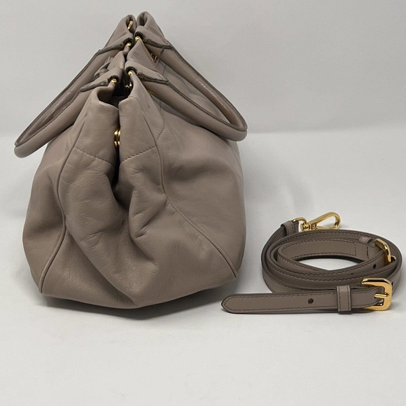 Authentic Prada Hand Bag Satchel Calf Leather 2237218 - Picture 5 of 16